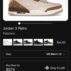 Jordan 3 Retro Brown and Cream Sneakers